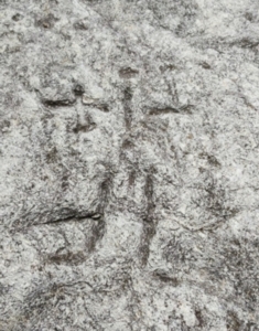 Incisioni sulla Rocca La Cansa a Sanfront CN. Engravings on Rocca La Cansa in Sanfront CN.