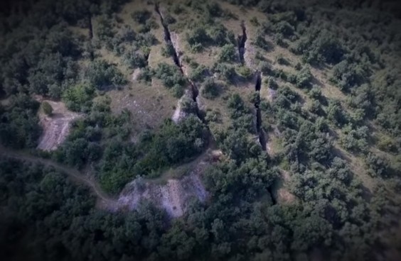 Vista aerea delle cave